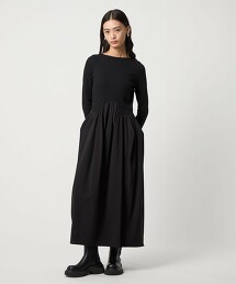 ＜EMMEL REFINES＞ 波浪拼接洋裝