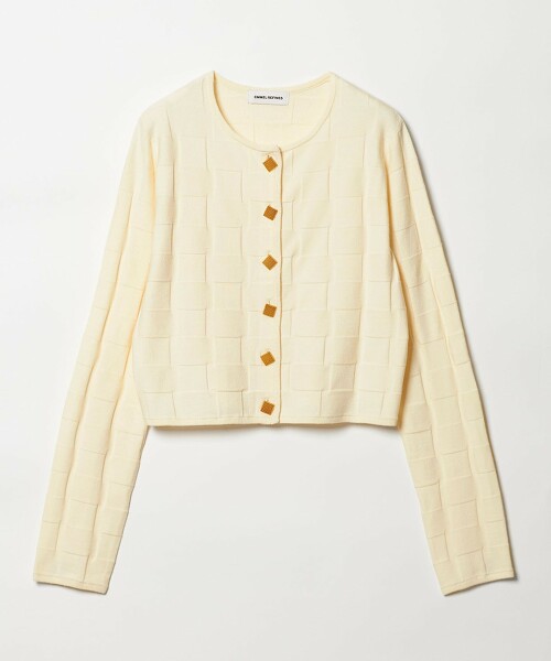 ＜EMMEL REFINES＞ 方形簍空鈕扣開襟衫
