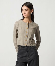 ＜EMMEL REFINES＞ 方形簍空鈕扣開襟衫