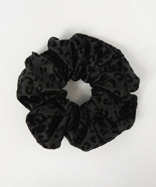 ＜EMMEL REFINES＞ 植絨印花豹紋髮圈
