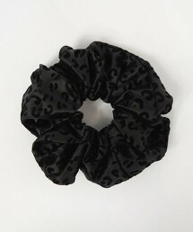 ＜EMMEL REFINES＞ 植絨印花豹紋髮圈