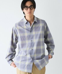 輕鬆漸層格紋抗皺彈性襯衫