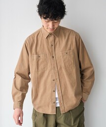 燈芯絨標準領襯衫