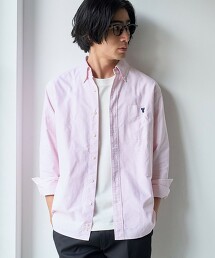 熊熊刺繡高密度牛津扣領襯衫