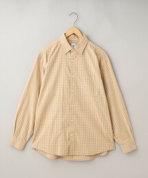 細格紋棉質長袖襯衫