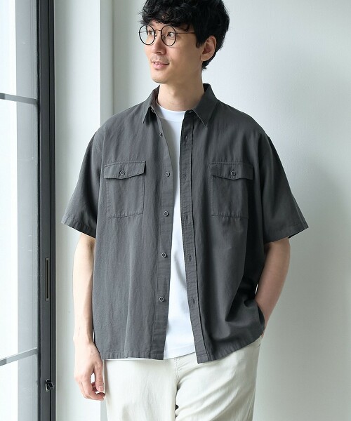 棉麻輕鬆襯衫