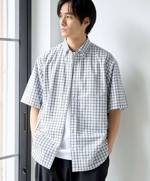 泡泡紗格紋襯衫