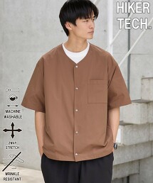 HIKER TECH 輕量無領抗皺襯衫
