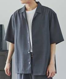 聚脂纖維 開領短袖襯衫(可成套)