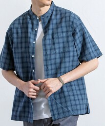棉亞麻 立領短袖襯衫中國製造