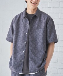 織錦緞 印刷襯衫