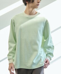 Clean Plus 抗UV多機能橫條紋長袖T恤