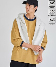 Clean Plus 抗UV多機能橫條紋長袖T恤