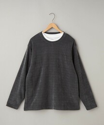 摩爾紗華夫格層次上衣