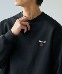 狗狗刺繡圓領保暖衛衣