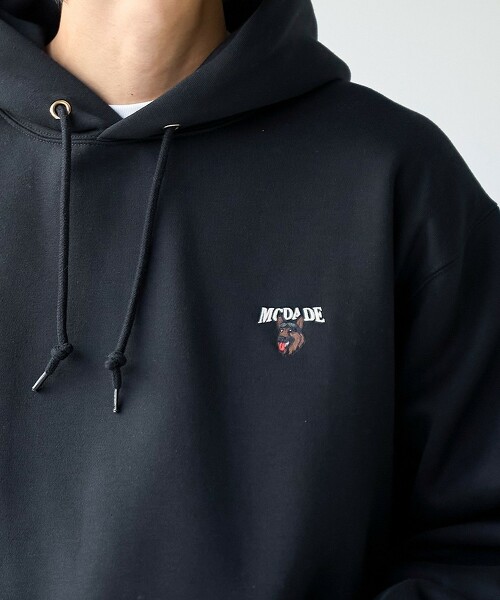 狗狗刺繡保暖連帽上衣