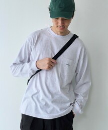 【Tough&Soft】天竺布coenLOGO刺繡素色長袖T恤