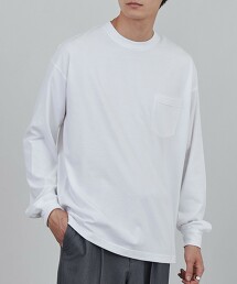 添紗天竺寬鬆長袖T恤
