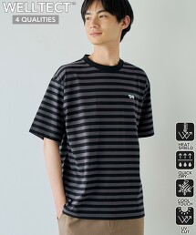 PENNEYS x WELLTECT特別訂製多機能橫條紋T恤 抗UV・涼感・吸水速乾・遮熱