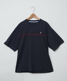 coen刺繡拼接圓領T恤