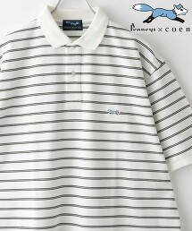 PENNEYS特別訂製 乾爽鹿子織橫條紋POLO衫 吸水速乾
