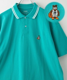 小熊刺繡鹿子織POLO衫