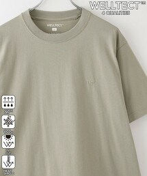 【WELLTECT】抗UV涼感多機能LOGO刺繡T恤