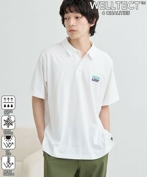 【WELLTECT】抗UV涼感多機能LOGO刺繍POLO衫