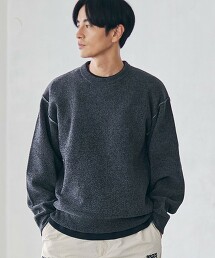 雙面穿柔軟觸感毛線針織上衣