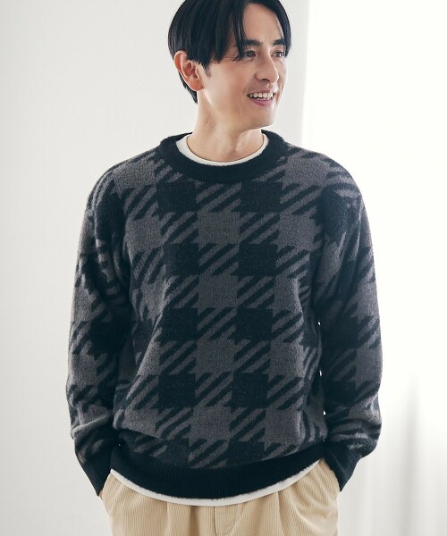 短羽毛針織上衣