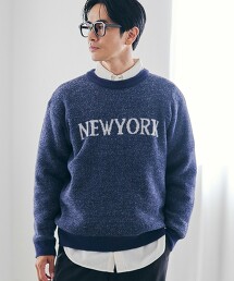 短羽毛針織LOGO上衣