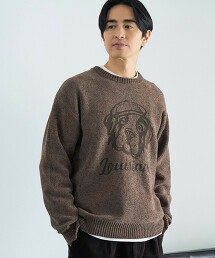 摩爾紗狗狗緹花針織