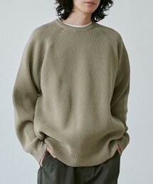 空氣感蓬鬆圓領寬鬆針織