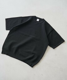 聚酯網眼針織圓領上衣