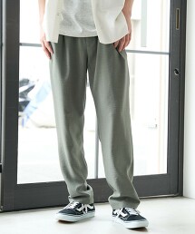 抗UV仿亞麻打摺西裝褲