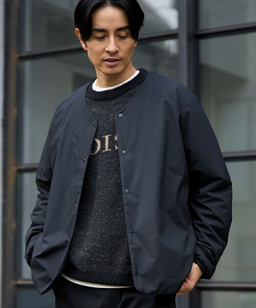 防潑水防風無領開襟衫