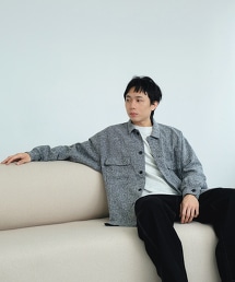 台灣限定 花式紗粗呢CPO襯衫外套