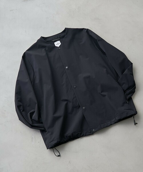 彈性多機能尼龍無領外套