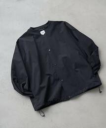 彈性多機能尼龍無領外套