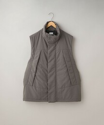 尼龍塔絲隆立領鋪棉背心