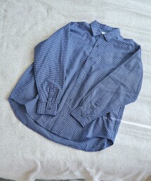 棉迷你格紋牛津布襯衫