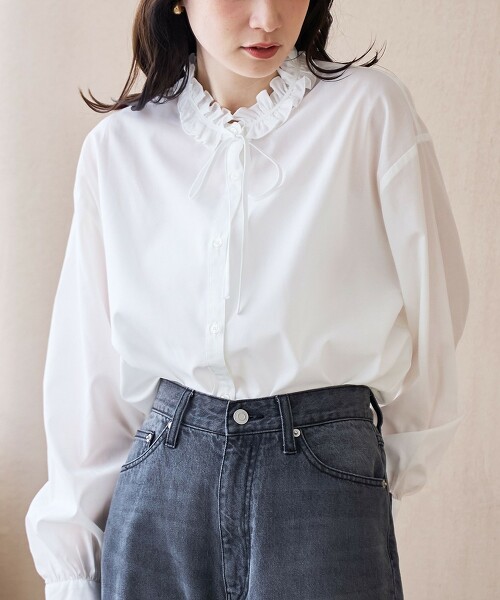 【EASY CARE】荷葉領襯衫