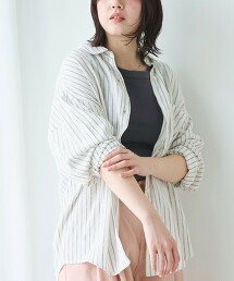 涼感亞麻嫘縈標準領襯衫