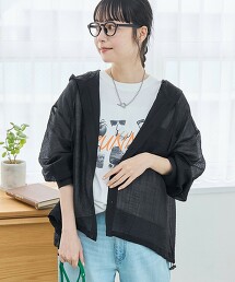 透膚連帽上衣