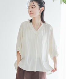 接觸冷感 開襟領罩衫