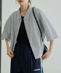 棉嫘縈七分袖襯衫