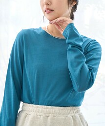 棉尼龍透膚長袖T恤