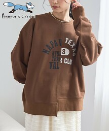 PENNEYS特別訂製 重製風拼接毛圈布衛衣