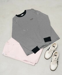 coen LOGO刺繡長袖T恤