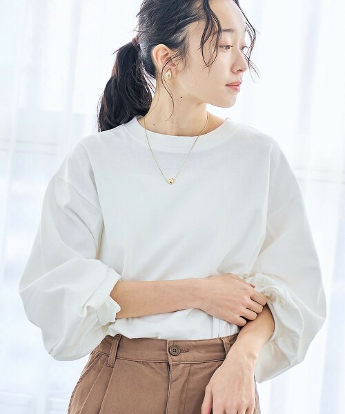 USA美國棉蓬鬆袖長袖T恤